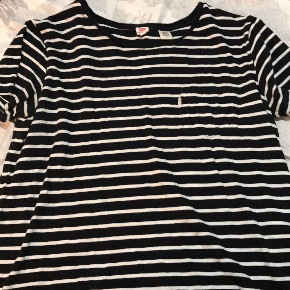 Striped Shirt with front pocket